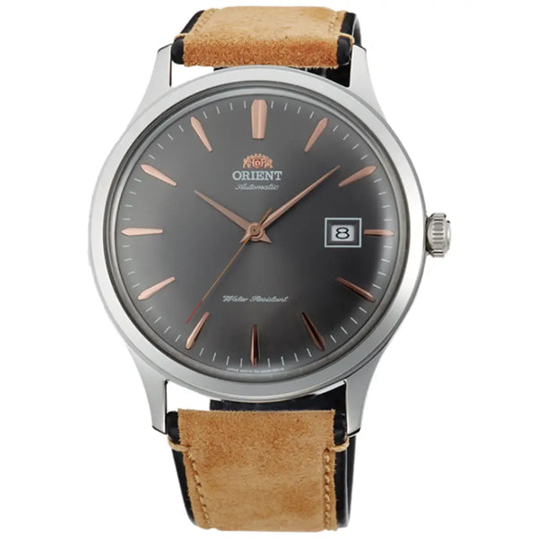 Orient Bambino Version 2 Automatic TAC08003A0 White Dial Leather Strap Men's Watch