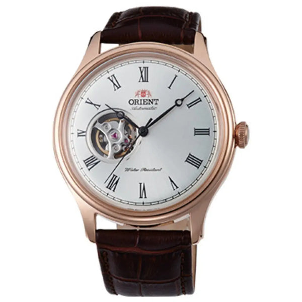 Orient Bambino Version 2 Automatic TAG00001S0 Silver Dial 43mm Leather Strap Men's Watch