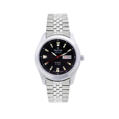 Tristar BA21BMSSM03 Automatic Black Dial Stainless Steel Men's Watch