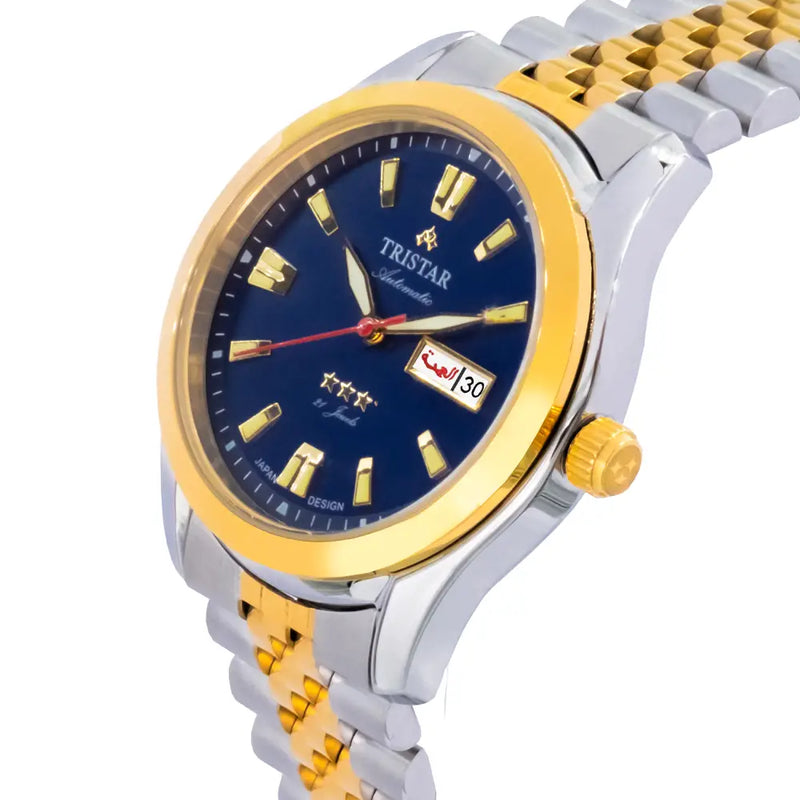 Tristar BA21DM2TM03 Automatic Blue Dial Stainless Steel Men's Watch detail view