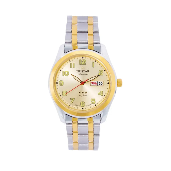 Tristar BA22CM2TM03 Automatic Gold Dial Stainless Steel Men's Watch