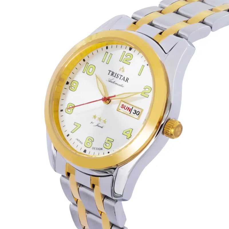 Tristar BA22WM2TM03 Automatic Silver Dial Stainless Steel Men's Watch detail view