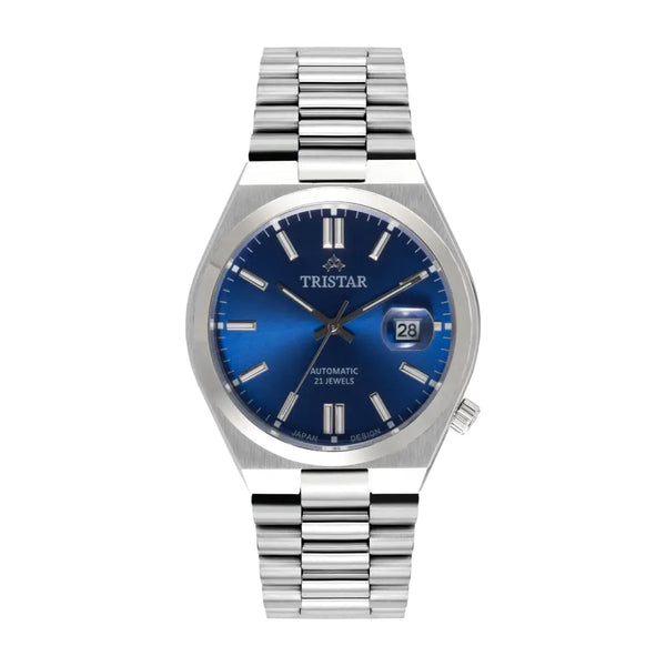 Tristar NJ31DMSSM02 Automatic Blue Dial Stainless Steel Men's Watch