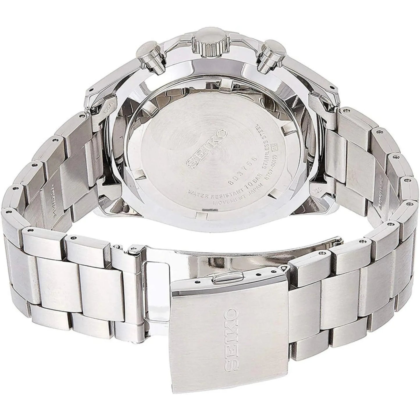 Seiko Chronograph SSB377P1 Blue Dial Quartz 41.5mm Stainless Steel Men's Watch