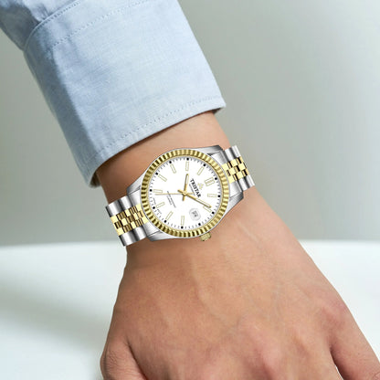 Tristar RD-Series Automatic White Dial 40mm Stainless Steel Men's Watch - RD31WM2TM02