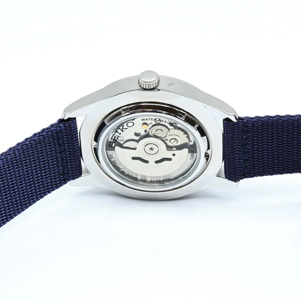 Seiko 5 SNZG11J1 Military Sports Blue Dial Nylon Strap Men's Watch