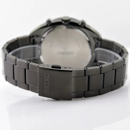 Seiko SSC623P1 Chronograph Solar Tachymeter Black Dial 45mm Stainless Steel Men's Watch
