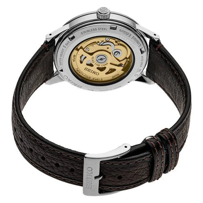 Seiko Presage SSA461J1 60's Style Brown Dial Leather Strap Men's Watch