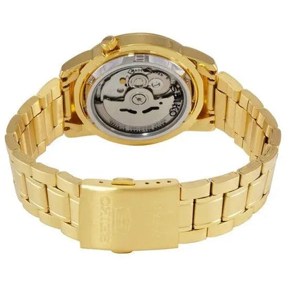 Seiko 5 SNKE56J1 Automatic Gold Dial 39mm Stainless Steel Men's Watch