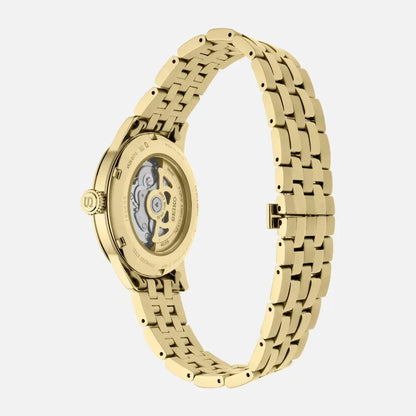 Seiko SRPK46 Presage Cocktail Time Automatic Gold Dial Stainless Steel Men's Watch