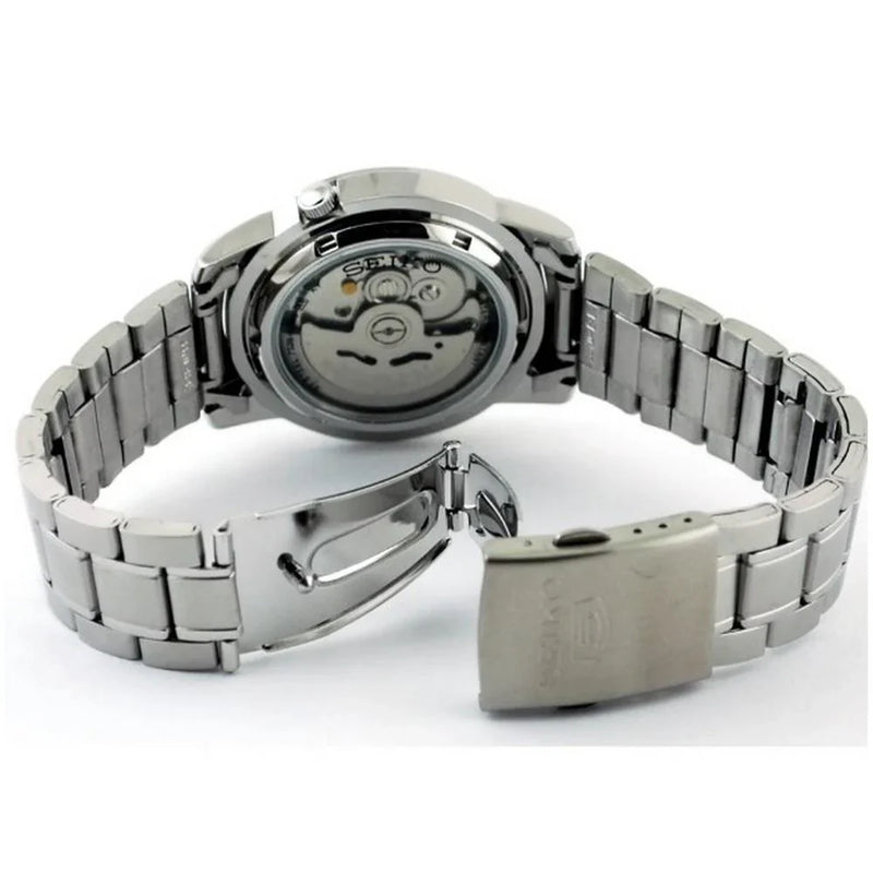 Seiko 5 SNKK27K1 21 Jewels Automatic Blue Dial 38mm Stainless Steel Men's Watch detail view