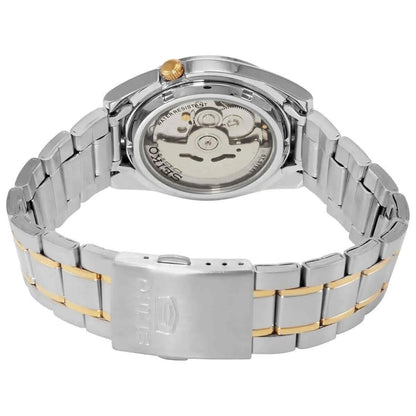 Seiko 5 SNKL57K1 21 Jewels Automatic White Dial Dual-Tone Stainless Steel Men's Watch