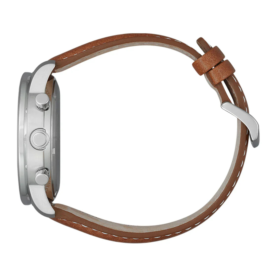 Citizen CA4500-16X Eco-Drive Chronograph Beige Dial 44mm Leather Strap Men's Watch