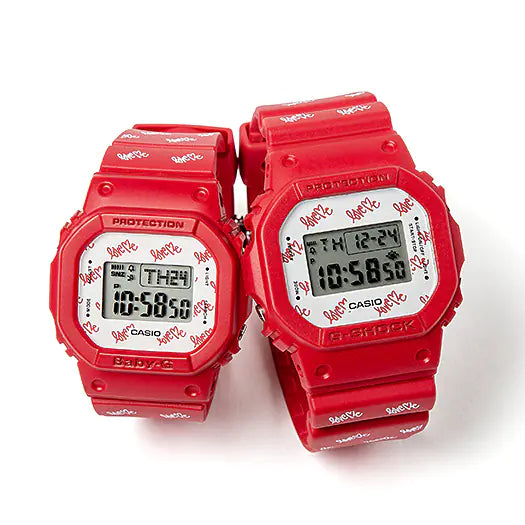 Casio G-Shock Lover's Collection Digital LOV-20B-4P Red Resin Men's & Women's Watch detail view