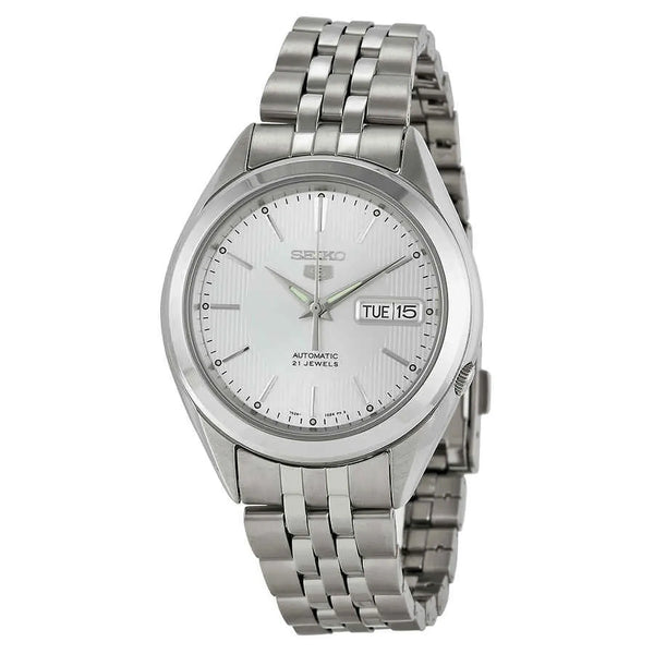Seiko 5 SNKL15K1 21 Jewels Automatic Silver Dial 38mm Stainless Steel Men's Watch