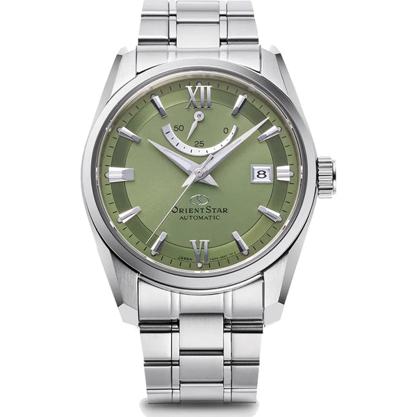 Orient Star RE-AU0107E00B Sports Automatic Diver Power Reserve Date Function Green Dial Stainless Steel Men's Watch