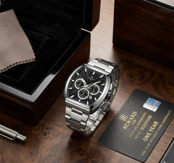 Premium & Trendy Men's Luxury Sport Chronograph Watch with Box - Perfect For Gifts