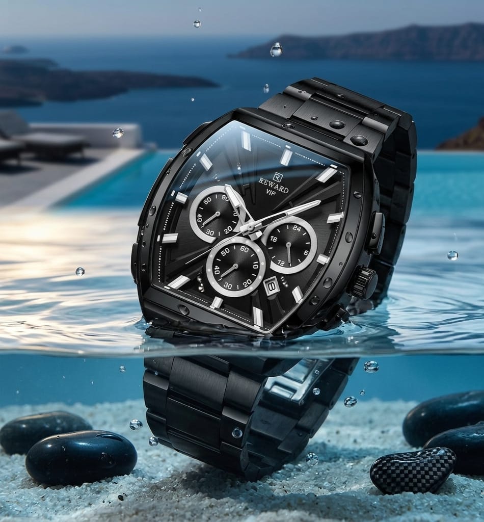 Premium & Trendy Men's Luxury Sport Chronograph Watch with Box - Perfect For Gifts