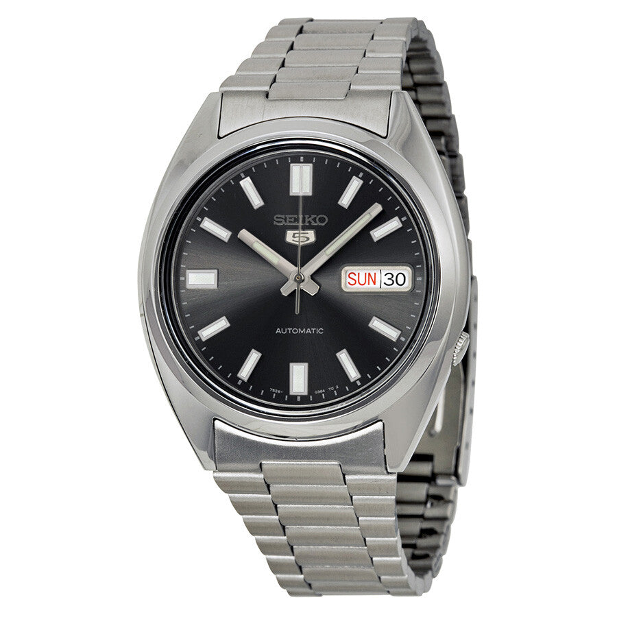 Seiko 5 SNXS79K1 Automatic Sunburst Gray Dial 37mm Stainless Steel Men's Watch