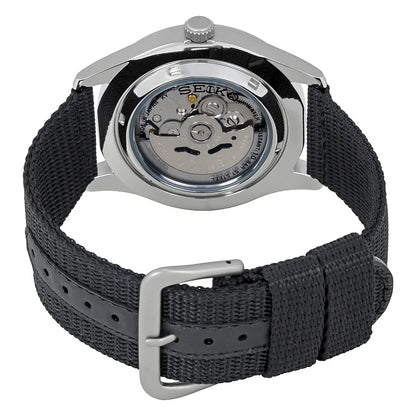 Seiko 5 Sports SNZG15J1 Automatic Field Watch Black Dial 42mm Nylon Strap Men's Watch