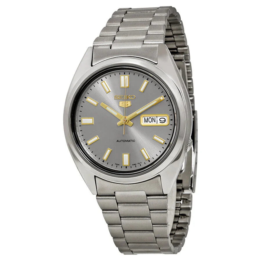 Seiko 5 SNXS75K1 Automatic Grey Dial 37mm Stainless Steel Men's Watch