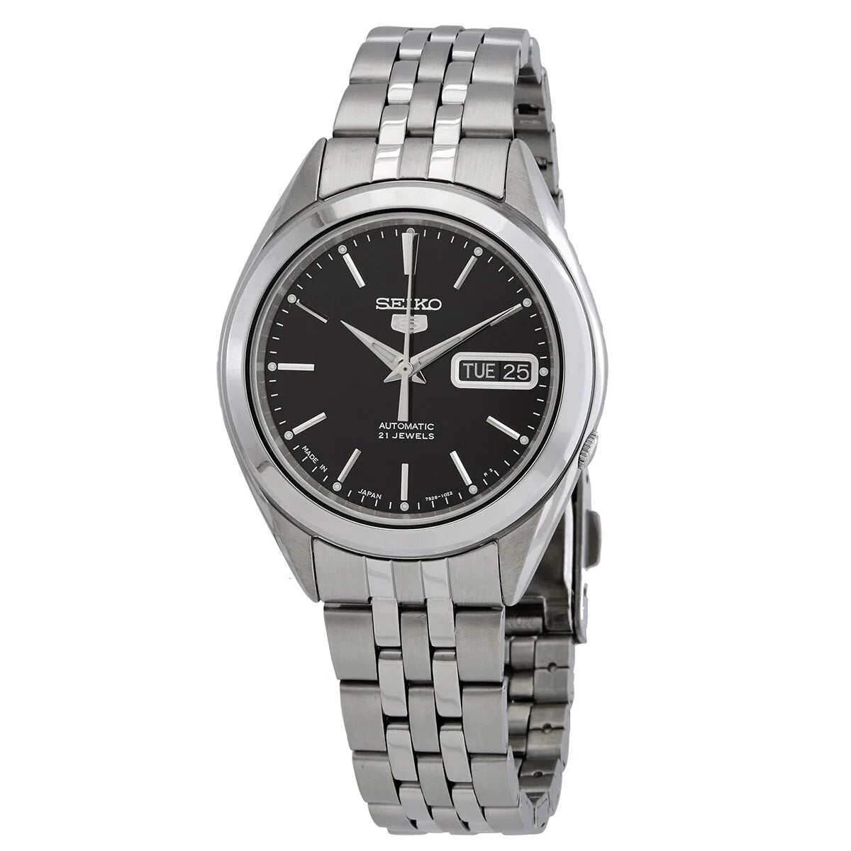 Seiko 5 Series SNKL23J1 Automatic Black Dial 38mm Stainless Steel Men's Watch