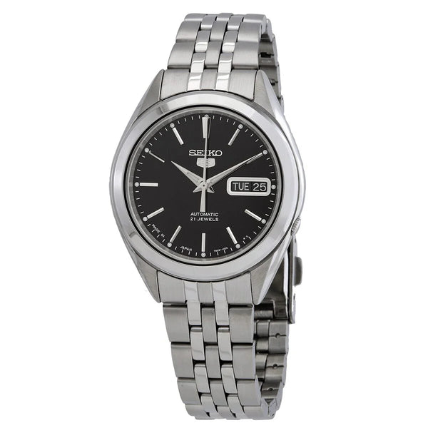 Seiko 5 Series SNKL23J1 Automatic Black Dial 38mm Stainless Steel Men's Watch