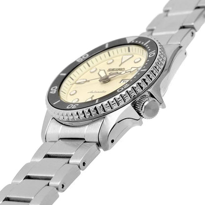 Seiko 5 SRPK31K1 Sports Automatic Classic Creme Dial 38.0mm Stainless Steel Men's Watch