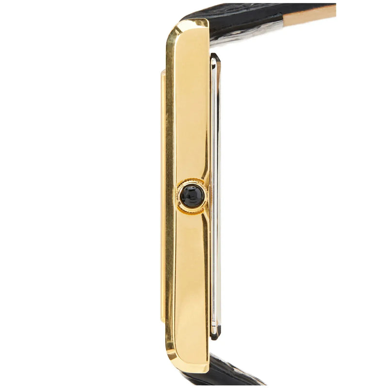 Seiko Essentials SWR052P1 (Seiko Tank) Gold-Tone Men's Watch detail view