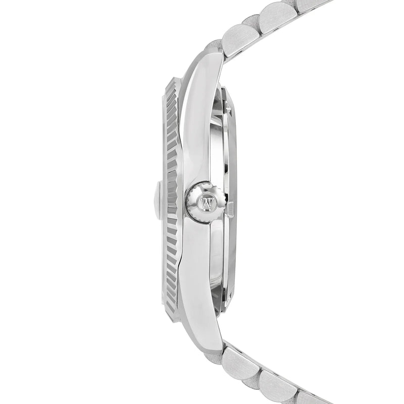 West End Automatic Analog The Classics 6828.10.3034Y Rhuthenium Dial 37mm Stainless Steel Unisex Watch detail view