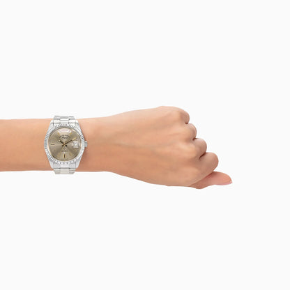 West End Automatic Analog The Classics 6828.10.3034Y Rhuthenium Dial 37mm Stainless Steel Unisex Watch