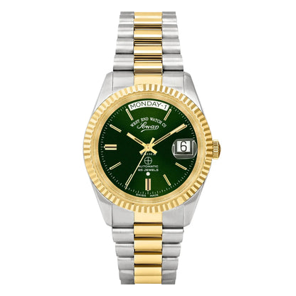 West End The Classics Automatic 6828.20.3330Y Green Dial & Two-Tone Stainless Steel Unisex Watch