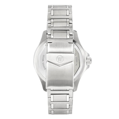 West End Impermeable Automatic Diver 6850.10.3333N-ALB Black Dial Stainless Steel Men's Watch