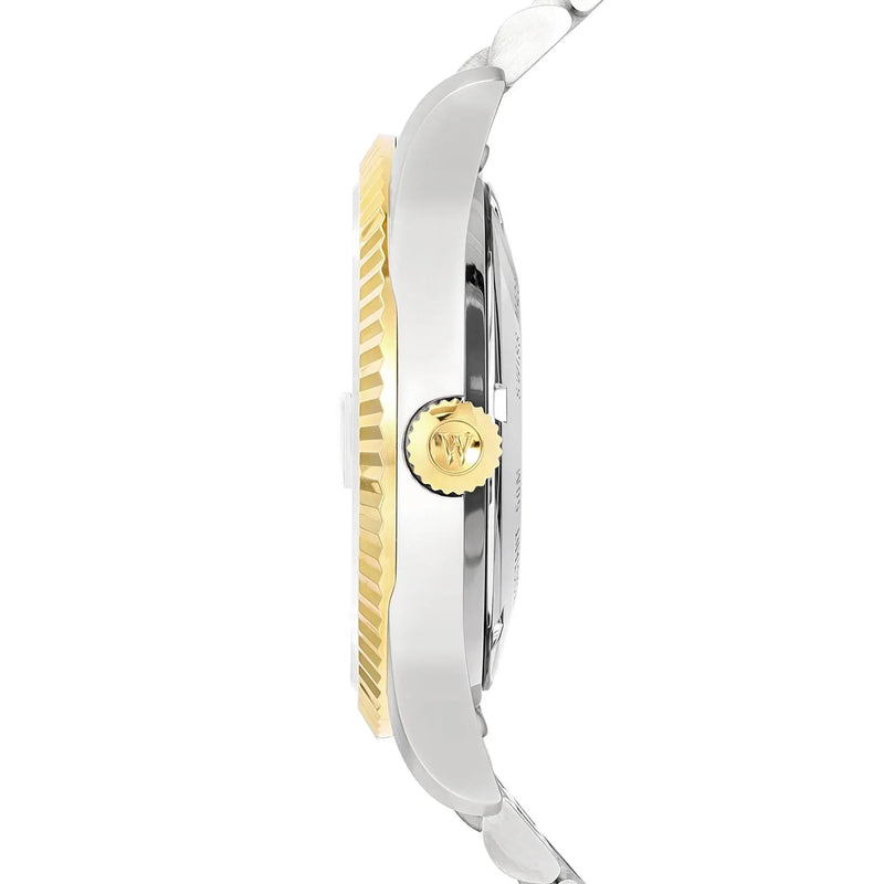 West End The Classics XL Automatic 6868.20.3330Y Green Dial Two-Tone Stainless Steel  Men's Watch detail view