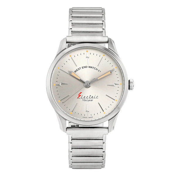 West End Electric Quartz 6874.10.3368N Silver Dial Stainless Steel Men's Watch